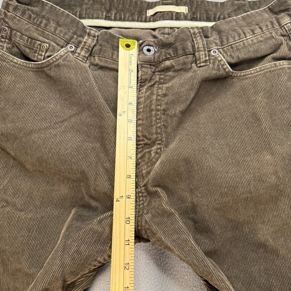 LL Bean Corduroy Pants Standard Fit 36x30 (FIT 36x29) Brown Straight Leg Cotton